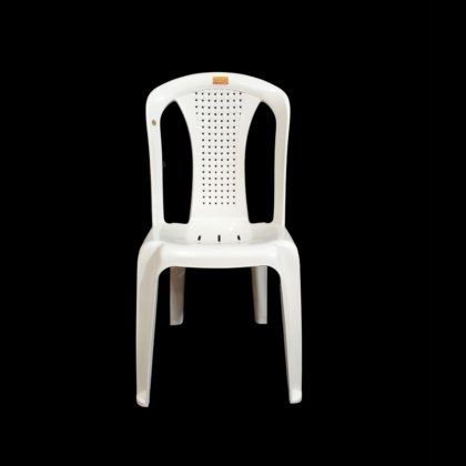 Plastic Chair Nilkanth Alfa Model White Color