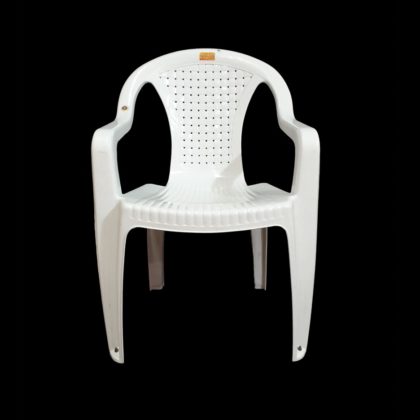 Plastic Chair Nilkanth Seatwell Model White Color